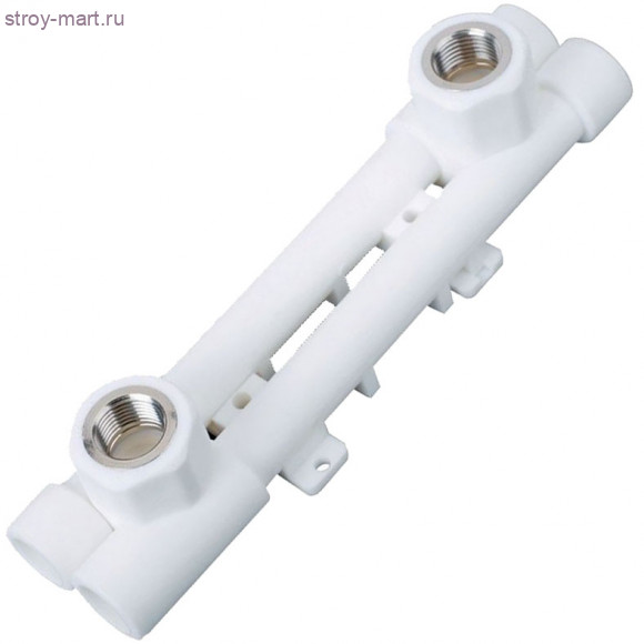 Планка (настенный комплект) PP-R монтажная универсальная белый Дн 20х1/2 ВР РосТурПласт 14185 - 4640014217993