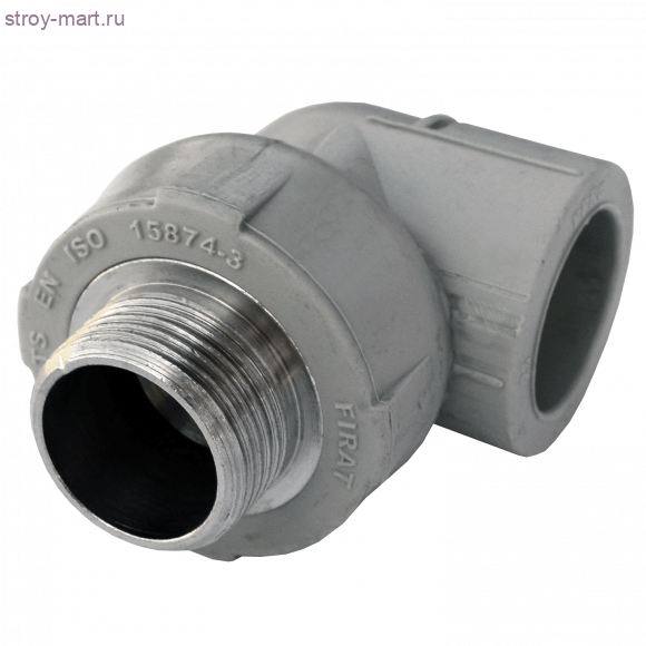 Угольник PP-R серый Дн 32х3/4 НР Firat - 4606034033197