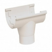 Воронка желоба простая Nicoll d=80mm, белая, NAC25В - С-000101916