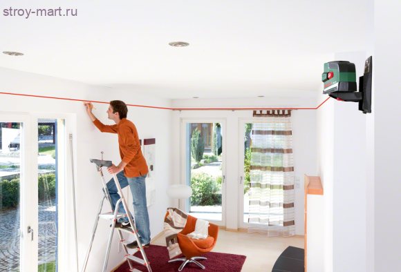 Лазер с перекрёстными лучами с функцией отвеса Bosch PCL 20 Set 603008221