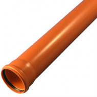 Труба НПВХ кор б/н Дн110х3.2 L=3.0м в/к - 033-1950