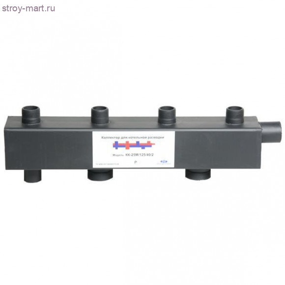 Коллектор распределительный Ду25 н/р на 7 контур дублер+6 - 027-9990 Коллектор распределительный Ду25 н/р на 7 контур дублер+6 - 027-9990