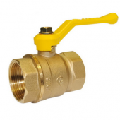 Кран шаровой латунь газ Стандарт 220 аналог 11б27п Ду 15 ВР/ВР рычаг ГАЛЛОП 116008