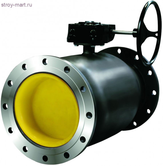 Кран шаровой сталь Ду 600 Ру16 фл с редуктором LD - 007-7116 Кран шаровой сталь Ду 600 Ру16 фл с редуктором LD - 007-7116