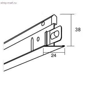 Главная направляющая Connect T24 HD 7101, Белый 01, 12 шт.-44,4м./кор. / арт.26337101 - С-000074321 Главная направляющая Connect T24 HD 7101, Белый 01, 12 шт.-44,4м./кор. / арт.26337101 - С-000074321