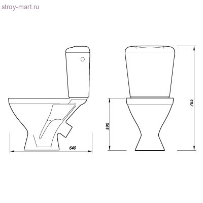 Унитаз-компакт Универсал (М) белый нижний подвод кнопка РБМ косой выпуск в комплекте сиденье Уклад Лобня - 023-2459 Унитаз-компакт Универсал (М) белый нижний подвод кнопка РБМ косой выпуск в комплекте сиденье Уклад Лобня - 023-2459