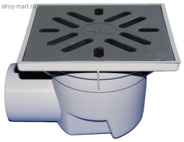 Трап дворовый горизонт Ду 100 с решеткой ПП HL 605 Трап дворовый горизонт Ду 100 с решеткой ПП HL 605