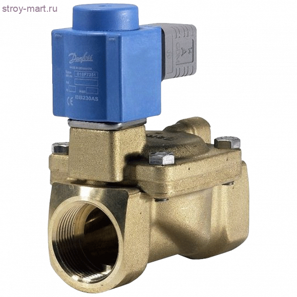 Клапан эл/магн латунь EV220B Ду 32 ВР/ВР НO Danfoss 032U7134 Клапан эл/магн латунь EV220B Ду 32 ВР/ВР НO Danfoss 032U7134