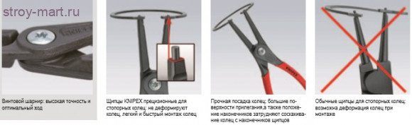 Прецизионные щипцы для стопорных колец (внешних) 49 21 A01 - KN-4921A01 Прецизионные щипцы для стопорных колец (внешних) 49 21 A01 - KN-4921A01