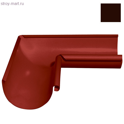 Grandline, Угол желоба внутрений, 90 гр, 150 мм, RAL 8017 - С-000083156 Grandline, Угол желоба внутрений, 90 гр, 150 мм, RAL 8017 - С-000083156