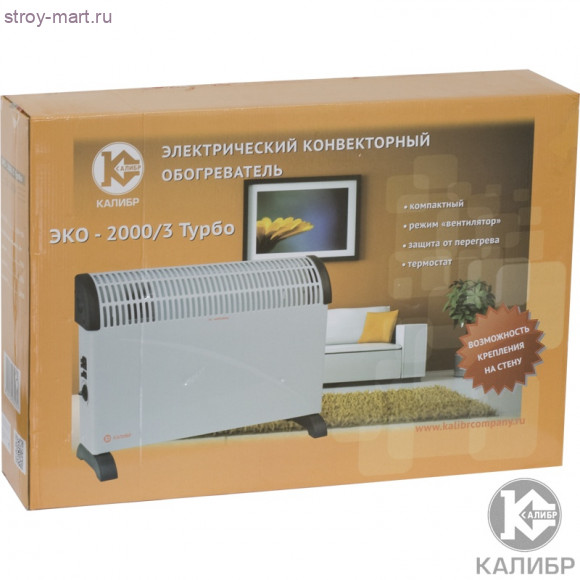 Конвектор "Калибр ЭКО- 2000/3 Турбо" Конвектор "Калибр ЭКО- 2000/3 Турбо"