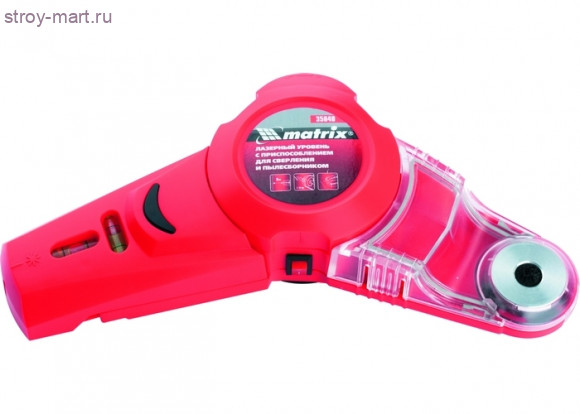 Лазерный уровень «Matrix» с приспособлением для сверления и пылесборником / 35040 - С-000133314 Лазерный уровень «Matrix» с приспособлением для сверления и пылесборником / 35040 - С-000133314