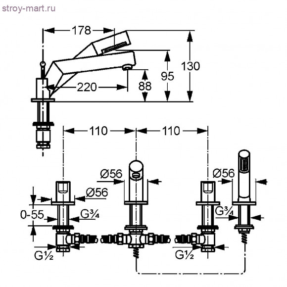 KLUDI NEW WAVES 574250530 KLUDI NEW WAVES 574250530