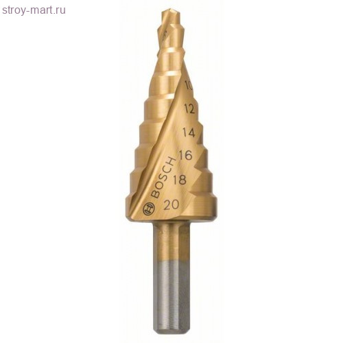 СТУПЕНЧАТОЕ СВЕРЛО HSS-TIN 4-20 MМ - 2608597526 СТУПЕНЧАТОЕ СВЕРЛО HSS-TIN 4-20 MМ - 2608597526