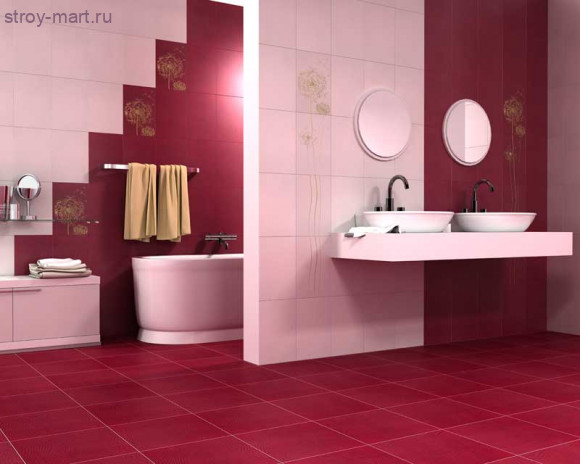 SILK Плитка Напольная розовая PN 40x40 SILK Плитка Напольная розовая PN 40x40