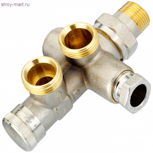 Деталь присоед RA-KEW для однотрубной системы тыльн/подкл с запорным краном Danfoss 013G3368