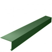 Фартук примыкания (угловой) S4, L-2 м, PE 04, RAL 6005 зеленый - С-000098647