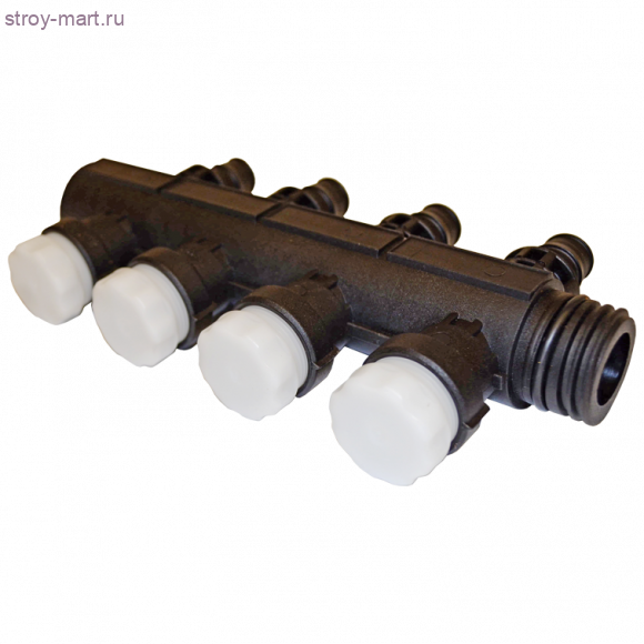 Коллектор пластик модульный 8 петель с балансировочным клапаном для PE-X Uponor 1013068 Коллектор пластик модульный 8 петель с балансировочным клапаном для PE-X Uponor 1013068