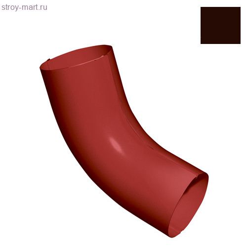 Grandline, Колено стока, 100 мм, RAL 8017 - С-000083154 Grandline, Колено стока, 100 мм, RAL 8017 - С-000083154