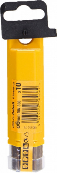 Сверло д\металла HSS-CО, 6х57х93мм,10шт,Extreme - DT 5458 Сверло д\металла HSS-CО, 6х57х93мм,10шт,Extreme - DT 5458