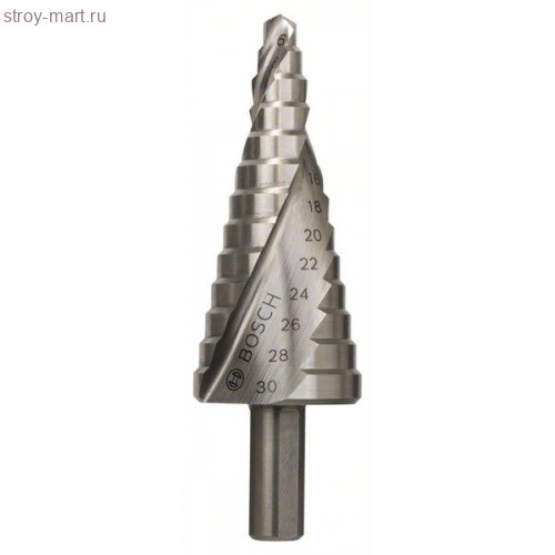 СТУПЕНЧАТОЕ СВЕРЛО HSS 6-30 MМ - 2608597520 СТУПЕНЧАТОЕ СВЕРЛО HSS 6-30 MМ - 2608597520