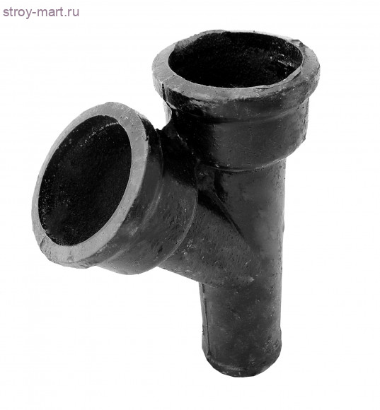 Тройник чугун кос Ду 50х50х45° б/нап ГОСТ 6942-98 - 4606034027776