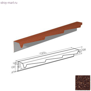 Фронтонная планка резная (левая) Gerard (Bark 687), L=1,2м - С-000115582 Фронтонная планка резная (левая) Gerard (Bark 687), L=1,2м - С-000115582