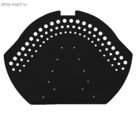 Коньковый торцевой элемент. ПВХ, черный - С-000115928 Коньковый торцевой элемент. ПВХ, черный - С-000115928