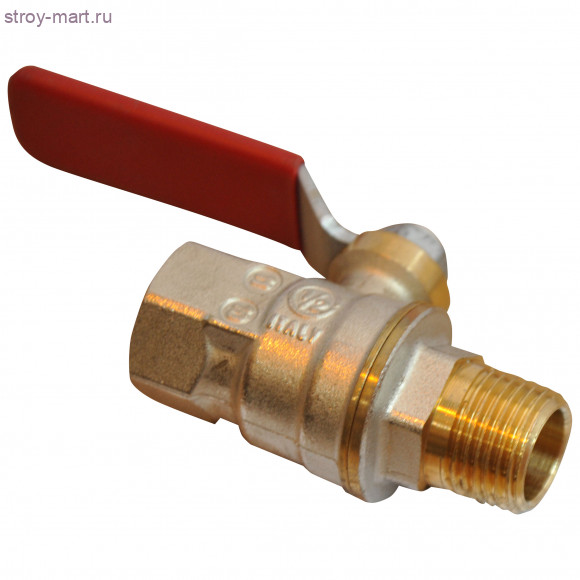 Кран шаровой латунь R914L никель Ду 25 ВР/НР полный проход рычаг Giacomini R914LX025