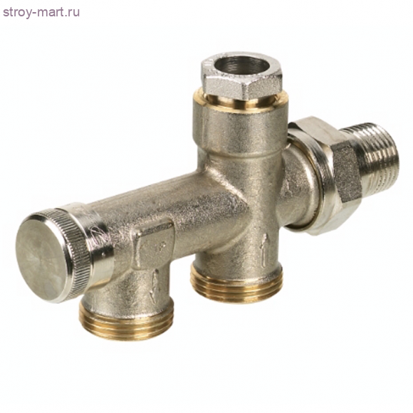 Деталь присоед RA-K для двухтруб систем ниж/подкл 3/4х1/2 с запорным краном Danfoss 013G3367