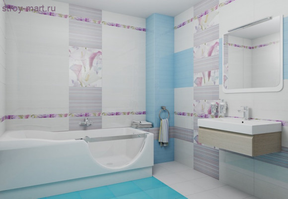 Fantasy Azul Плитка настенная 20х50 Fantasy Azul Плитка настенная 20х50