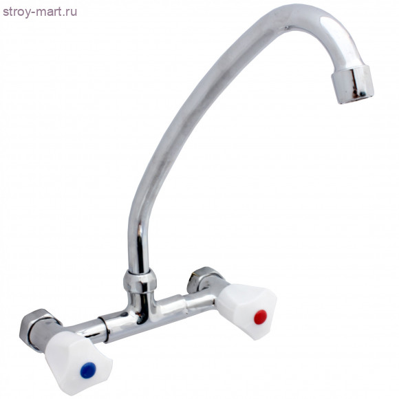 Смеситель настенный для мойки ЦС 293К к/затвор выс/излив Подольск пл/маховик - 026-0941 Смеситель настенный для мойки ЦС 293К к/затвор выс/излив Подольск пл/маховик - 026-0941