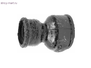 Патрубок переходной канализационный чугунный - Ду100x50