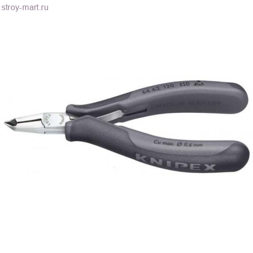Кусачки торцевые для электроники антистатические 64 62 120 ESD - KN-6462120ESD Кусачки торцевые для электроники антистатические 64 62 120 ESD - KN-6462120ESD