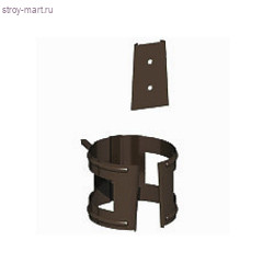 МП, Держатель трубы D 100 (на кирпич) RAL 8017 - С-000070811 МП, Держатель трубы D 100 (на кирпич) RAL 8017 - С-000070811