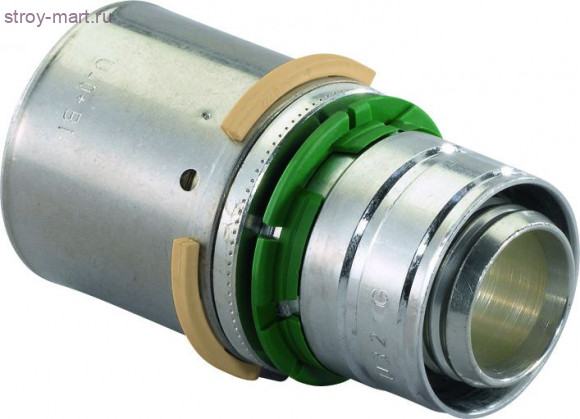 Муфта переходная МП латунь MLC Дн 20х16 пресс Uponor 1015179 - 027-6830