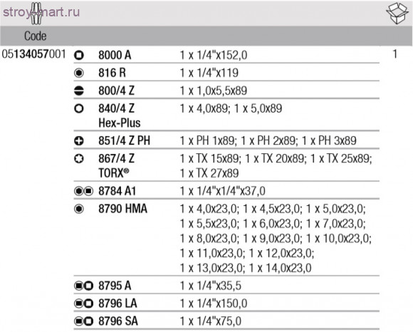 8100 SA 5 Модуль-Вставка 1/4 134057 - WE-134057 8100 SA 5 Модуль-Вставка 1/4 134057 - WE-134057