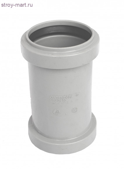 Муфта PP-H серый надвижн Дн 125 б/нап в/к Ostendorf 116500 Муфта PP-H серый надвижн Дн 125 б/нап в/к Ostendorf 116500