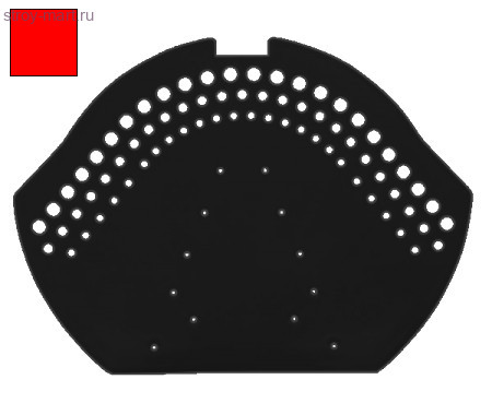 Коньковый торцевой элемент. ПВХ, красный - С-000115929 Коньковый торцевой элемент. ПВХ, красный - С-000115929