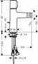 Смеситель для биде, однорычажный, со сливным гарнитуром Talis Select S 72202000 Смеситель для биде, однорычажный, со сливным гарнитуром Talis Select S 72202000