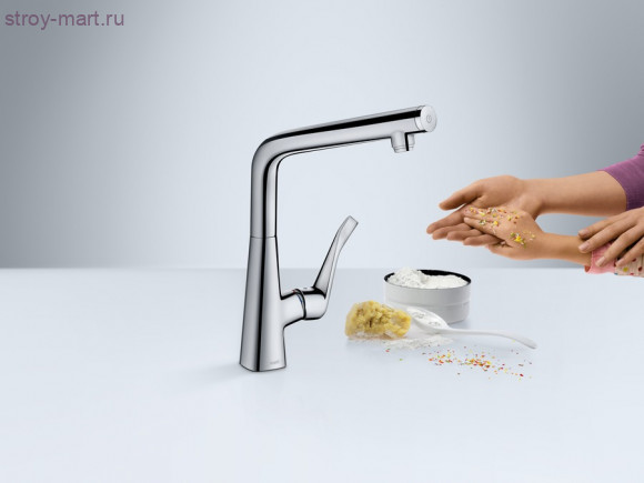 Смеситель для кухни однорычажный Metris Select 14883800