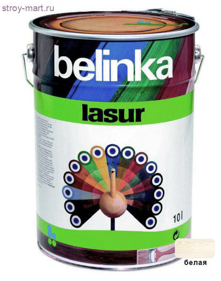 Лазурное покр. для защ. древесины «Belinka Lasur» Белая /№11/.10л. /Словения / 50511 - С-000116861 Лазурное покр. для защ. древесины «Belinka Lasur» Белая /№11/.10л. /Словения / 50511 - С-000116861