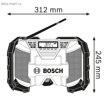 Радиоприёмник Bosch GML 10,8 V-LI Professional - 601429200 Радиоприёмник Bosch GML 10,8 V-LI Professional - 601429200