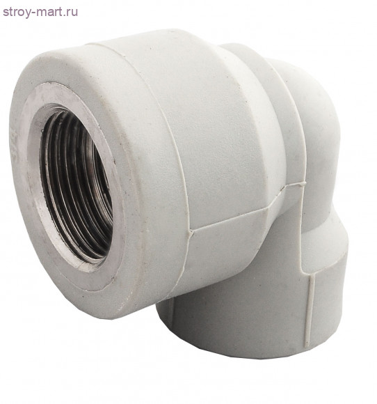 Угольник PP-R серый Дн 25x1/2 ВР Firat - 4606034033241 Угольник PP-R серый Дн 25x1/2 ВР Firat - 4606034033241