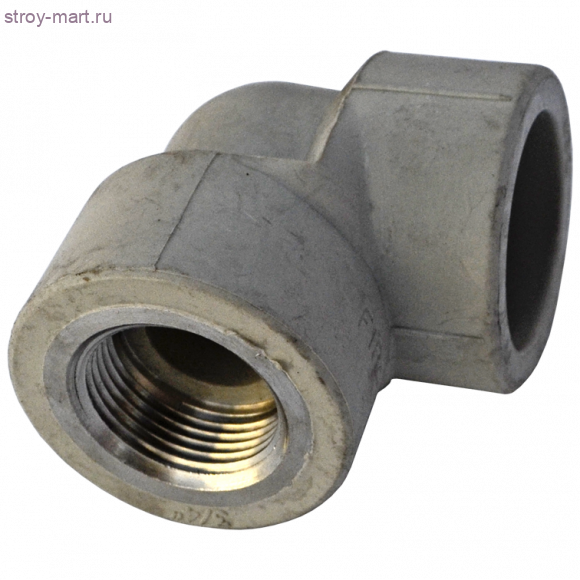 Угольник PP-R серый Дн 25x1/2 ВР Firat - 4606034033241 Угольник PP-R серый Дн 25x1/2 ВР Firat - 4606034033241