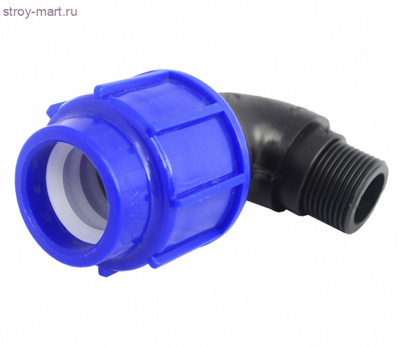 Угольник ПЭ Дн 32х3/4 НР нап компресс - 4606034036495 Угольник ПЭ Дн 32х3/4 НР нап компресс - 4606034036495