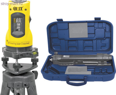 Уровень лазерный «FIT» самоуспокаивающийся (чемод.+тренога) / 18665 - С-000110963 Уровень лазерный «FIT» самоуспокаивающийся (чемод.+тренога) / 18665 - С-000110963
