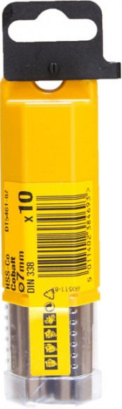 Сверло д\металла HSS-CО, 7х69х109мм,10шт,Extreme - DT 5461