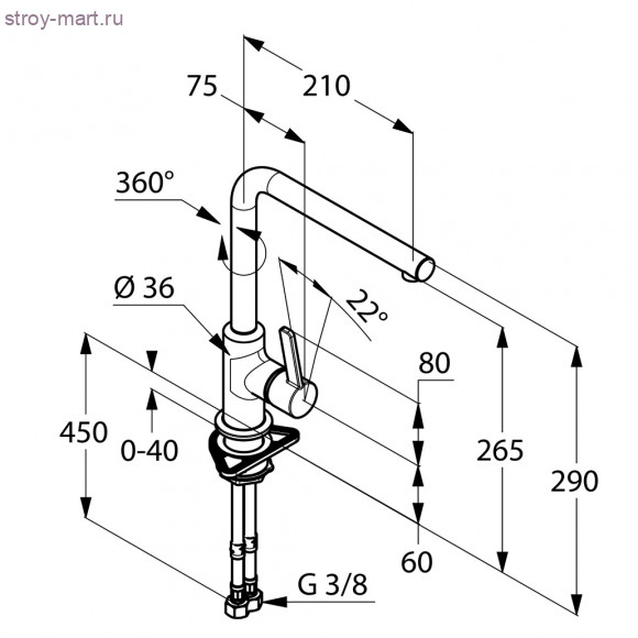 KLUDI L-INE S 408030575 KLUDI L-INE S 408030575