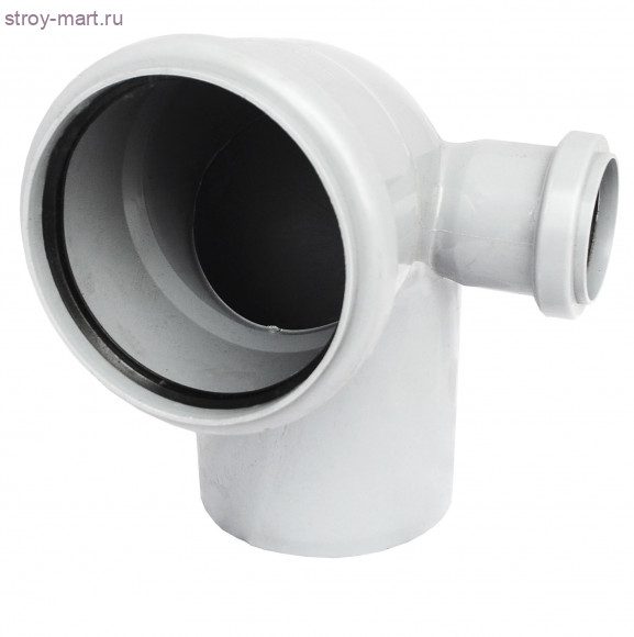 Отвод PP-H серый с выходом Дн 110х50х87° б/нап прав в комплекте РосТурПласт 11352 - 4640014212172 Отвод PP-H серый с выходом Дн 110х50х87° б/нап прав в комплекте РосТурПласт 11352 - 4640014212172